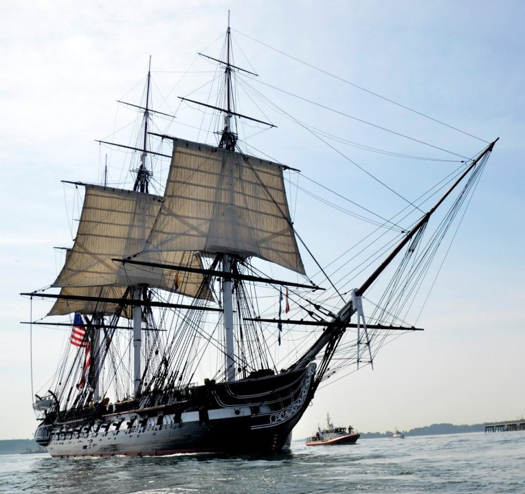 Photo of historic sailing ship USS Constitution