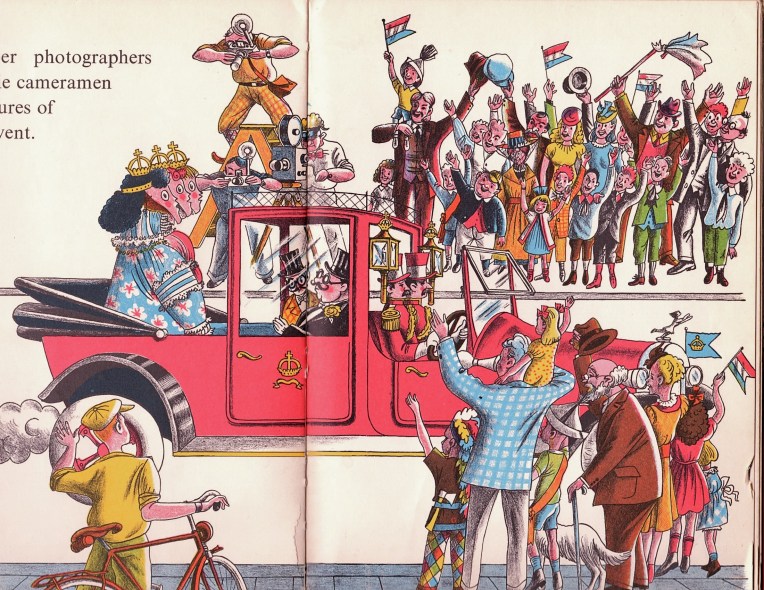 Page from Piet Worm's children's book Three Little Horses