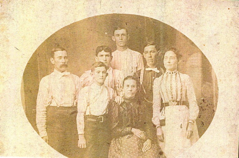 Photo of family posed