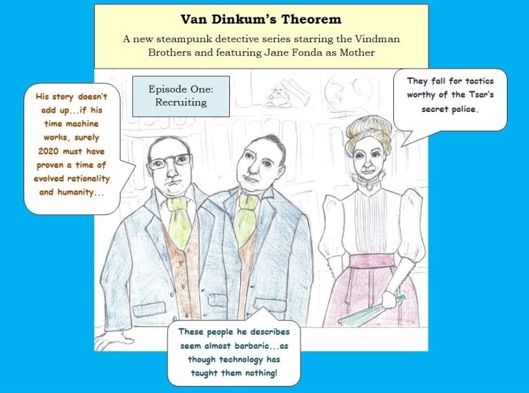 Cartoon of Steampunk TV show