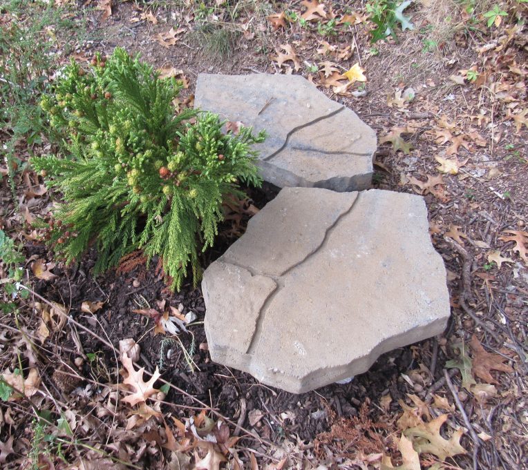 Photo of ledge made with landscaping stones